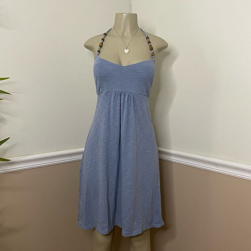 Tommy Bahama Women’s Y2K Vintage Beaded V-Neck Halter Dress